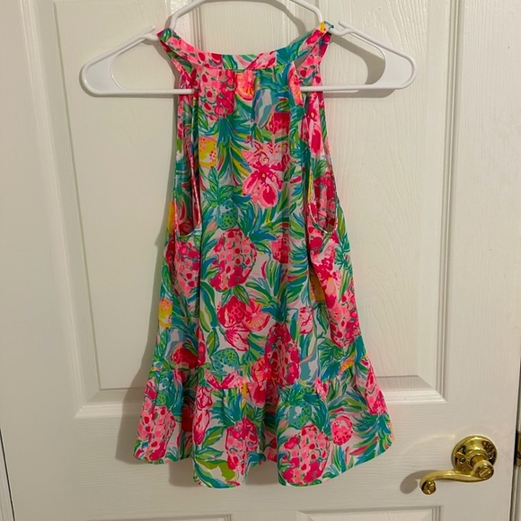 Lilly Pulitzer Carolane Lileeze Halter Resort White Pear Necessities NWT Size XS - Picture 8 of 10